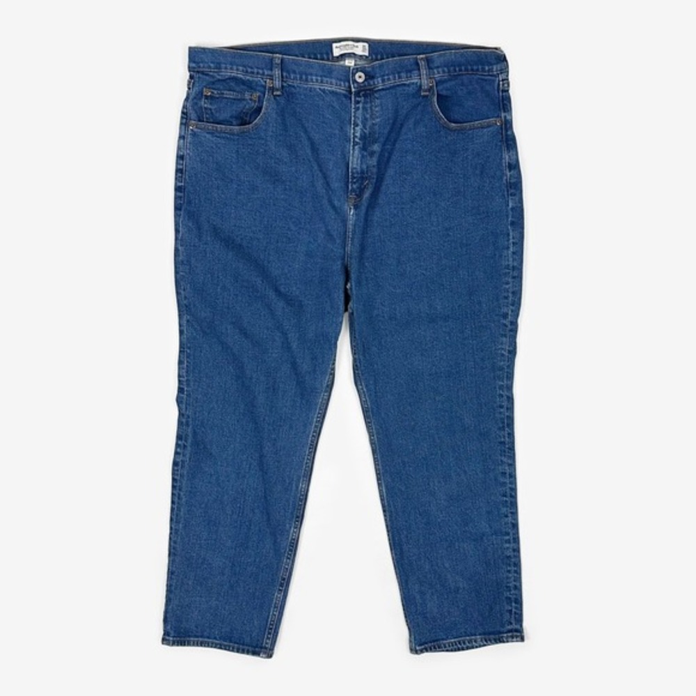 Abercrombie & Fitch Curve Love Ultra High Rise Ankle Straight‎ Jean Size 35 Blue
